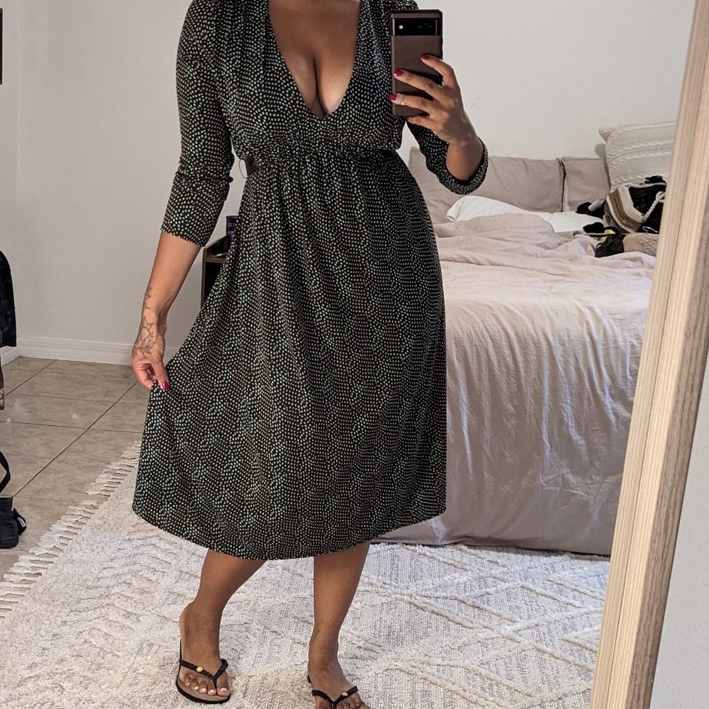 Tie Back Midi Dress